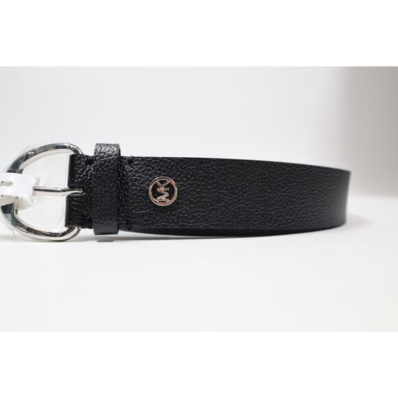 MICHAEL Michael Kors Black Genuine Leather Belt Size M - Picture 2 of 4